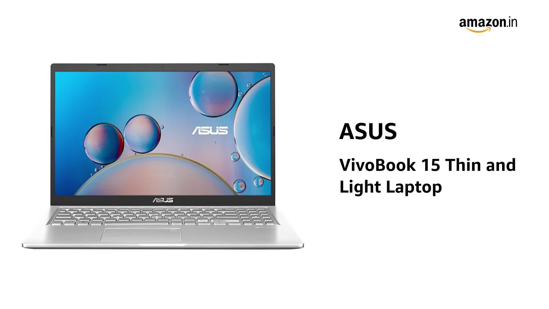 ASUS VivoBook 15 (2020) Intel Core i3-1005G1 10th Gen 15.6 inches